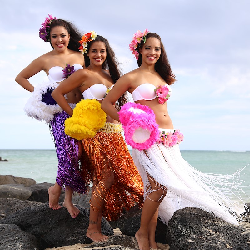 Cellophane Hula Skirt Details - Aloha Hula Supply