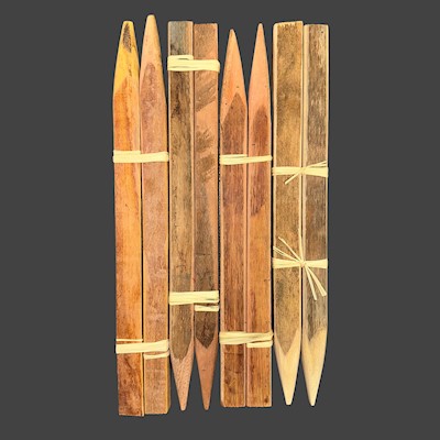 Wooden Stakes for Makahiki Games                                           