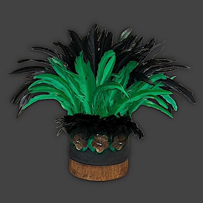 Ready Made Costume: Nanea Headpiece - Black/Green                          