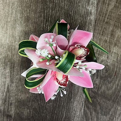 4-Cymbidium Orchid Clip                                                    